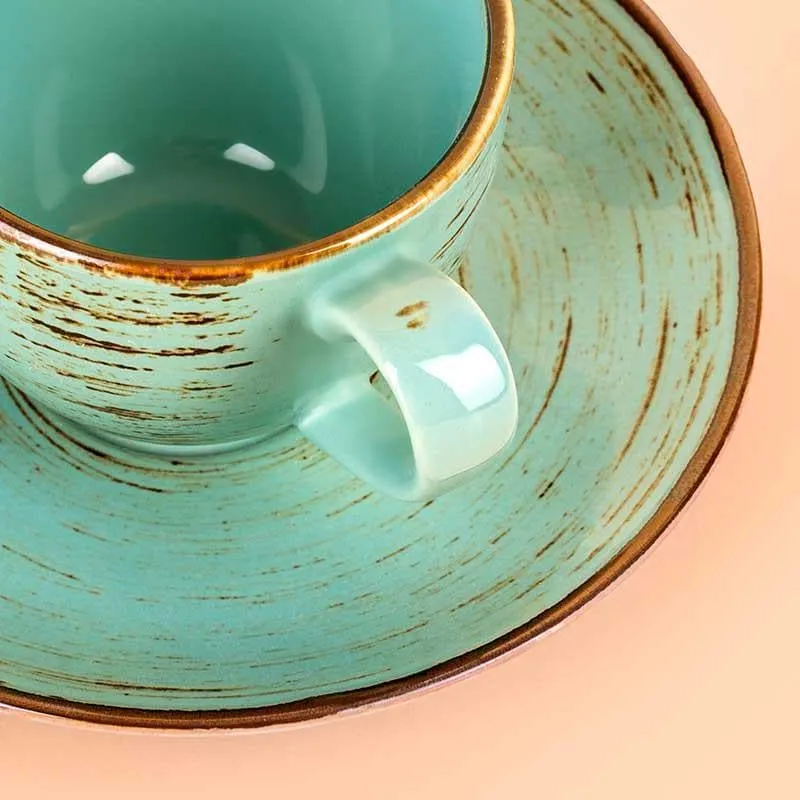 Sonoran Gold Cup & Saucer - Set of Six media 5