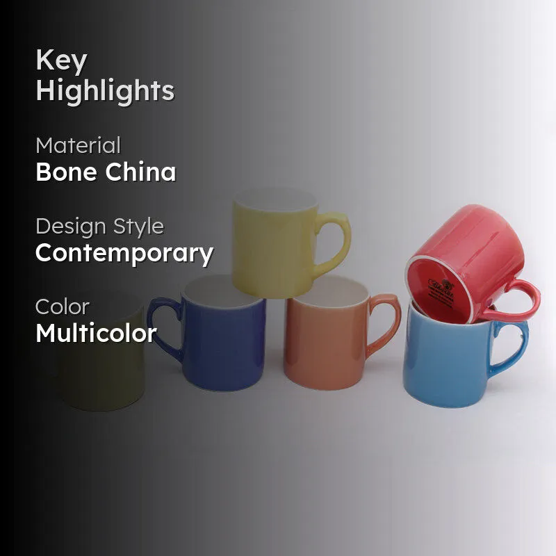 Vado Bone China Tea Cup (200 mL Each) - Set of Six media 2