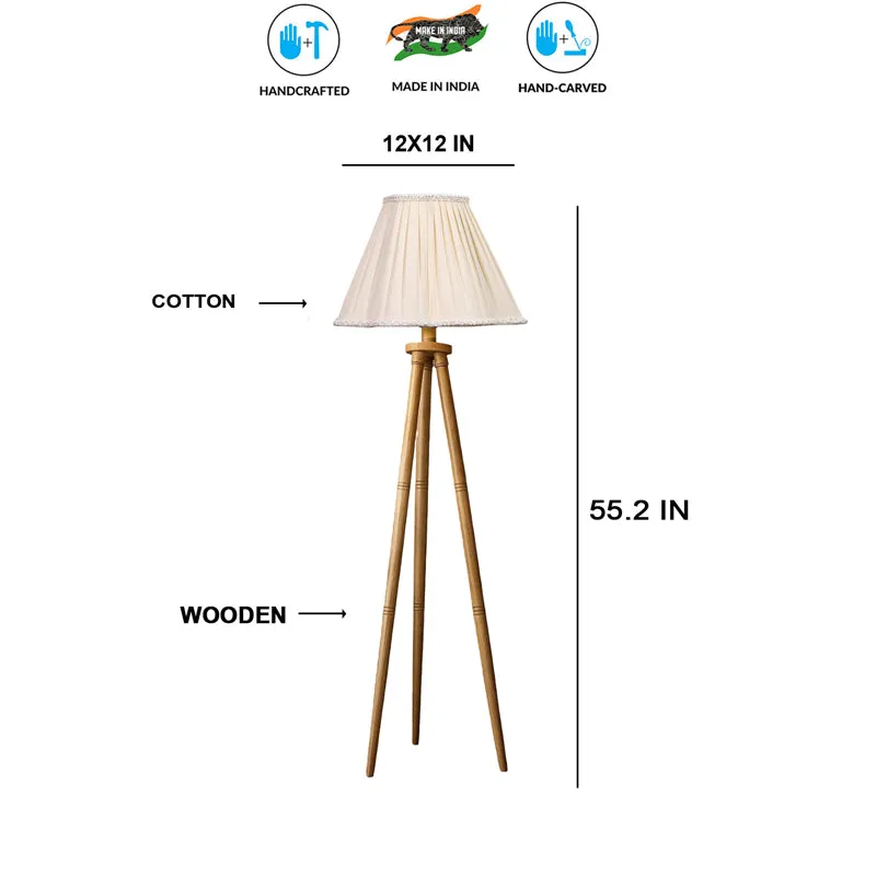 Pleatra I Tripod Floor Lamp - White media 7