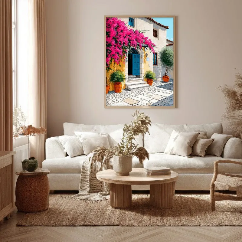 White haven Canvas Wall Painting - Brown Frame media 5