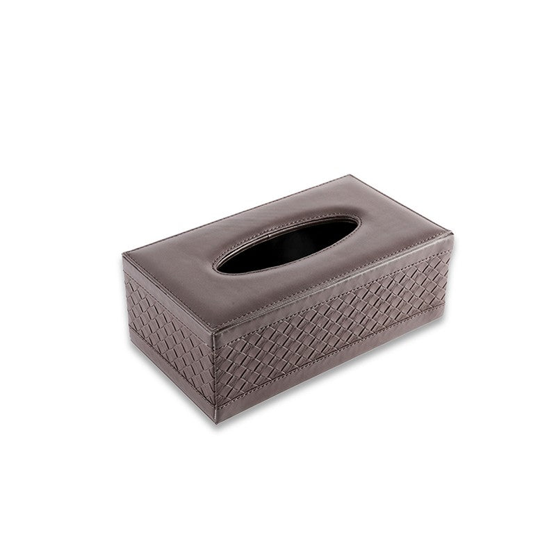 AarviDecor EdgeCraft Faux Leather Tissue Holder media 3
