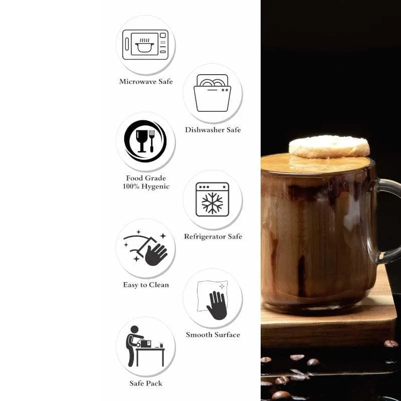 Pasabahce Glass Tea Cup (245 mL Each) - Set of Six media 6