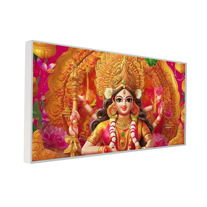 Maata Durga Shakti Wall Painting With Frame media 7