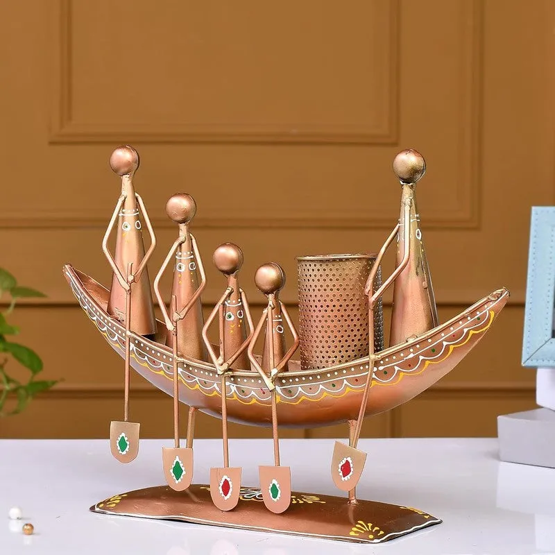 Boat Figurine Iron Stationery Holder media 5