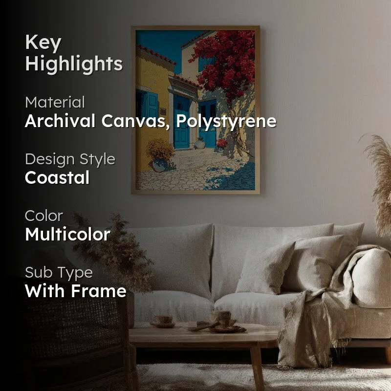 Petal shade Canvas Wall Painting - Brown Frame media 2