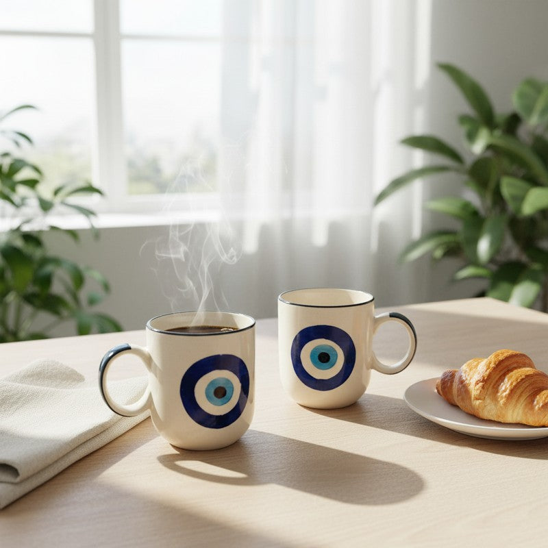 Evil Ceramic Coffee Mug (450 mL Each) - Set of Two