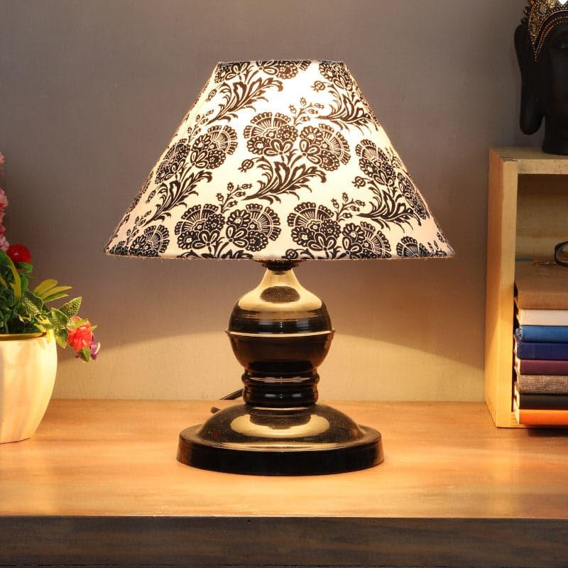 Filigree Avalon Fabric Table Lamp - Black,White