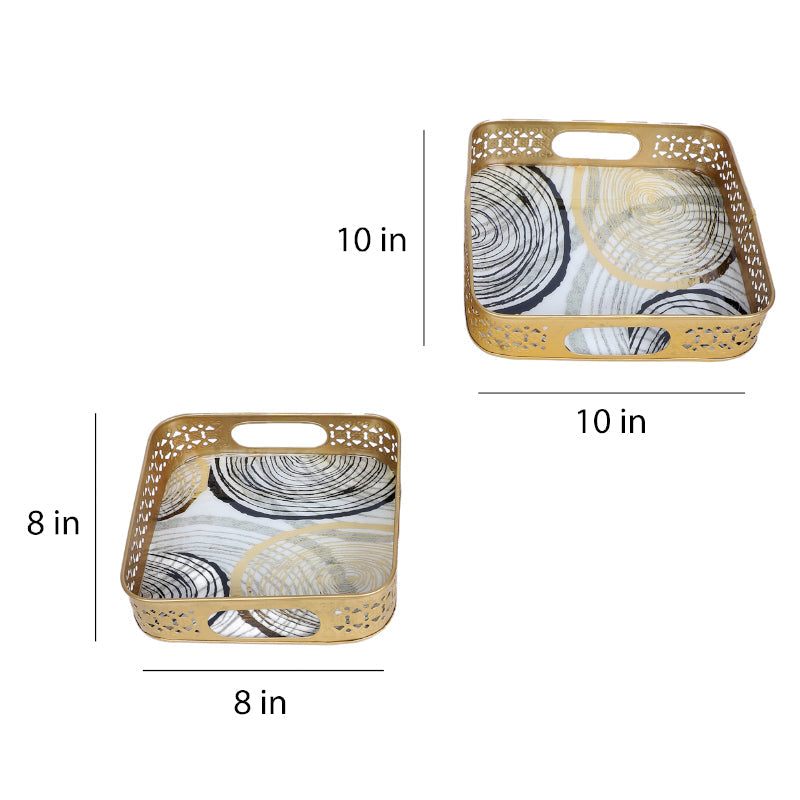 Tyla Abstract Serving Tray - Set Of Two media 6