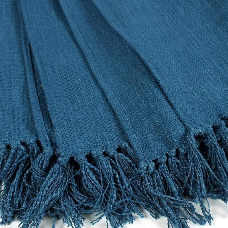 Lightweight Decorative Throw Blue media 6