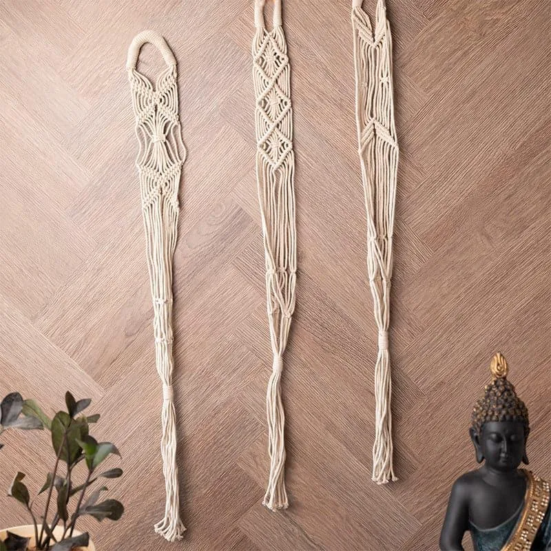 Cosette Macrame Planter - Set Of Three media 3