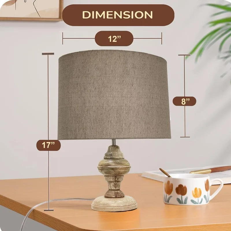 MonoAura Wooden Table Lamp - Beige media 10