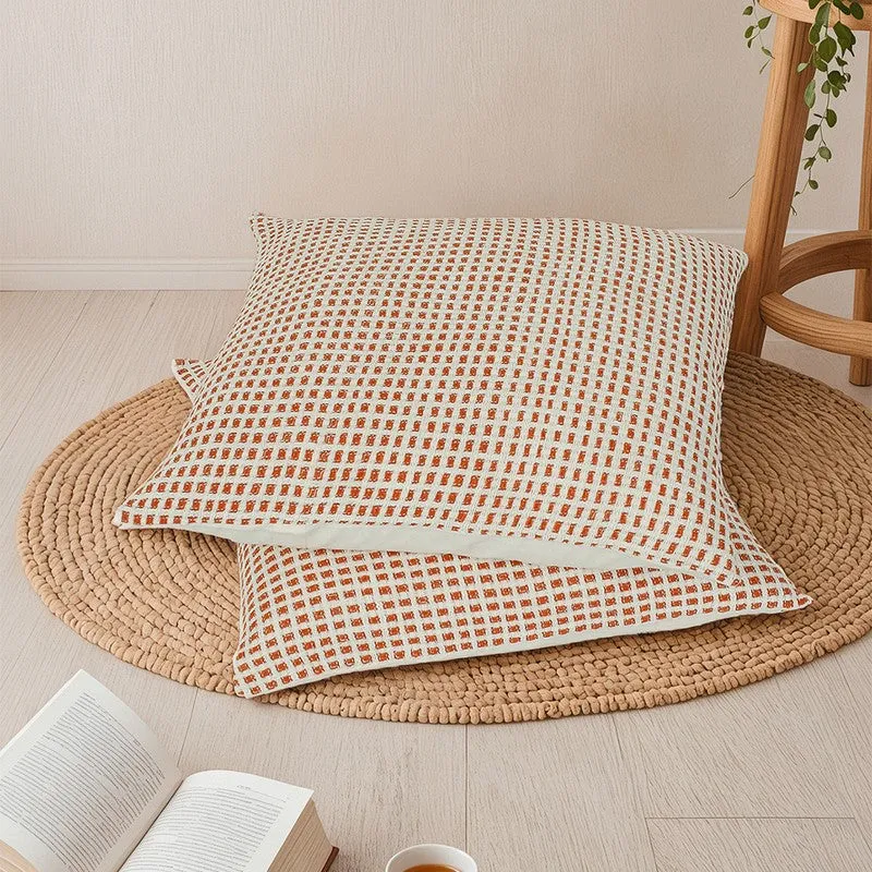 Noira Seren Cushion Cover (Orange) - Set Of Two media 1