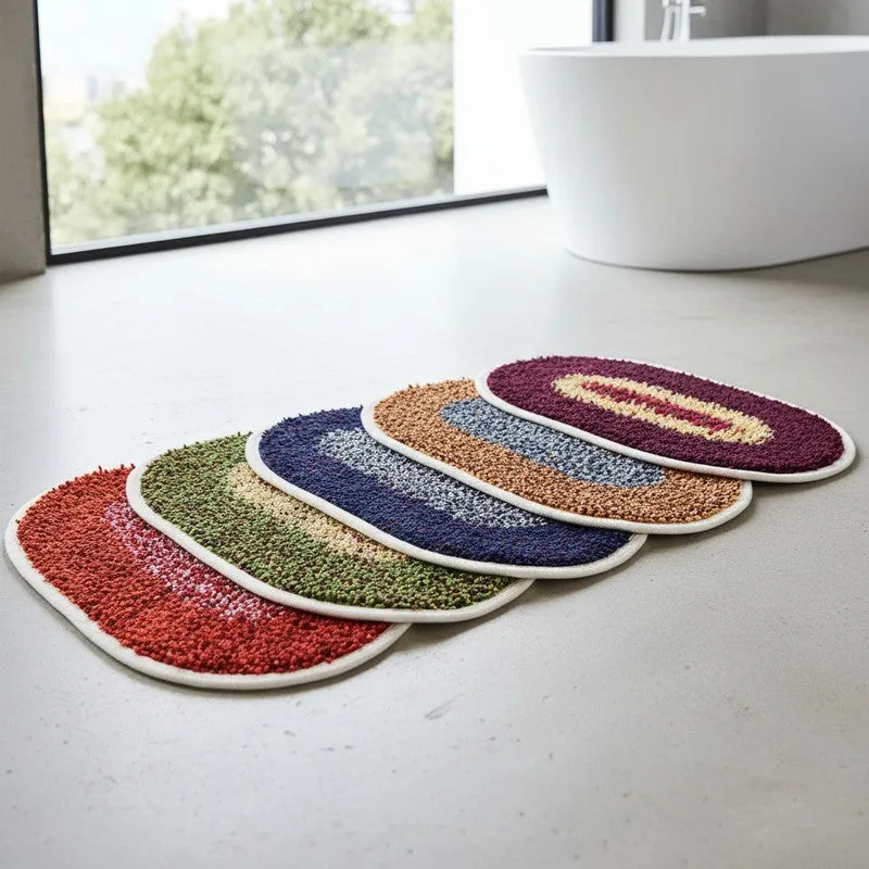 Softo Anti Skid Cotton Bath Mat - Set of Five media 4