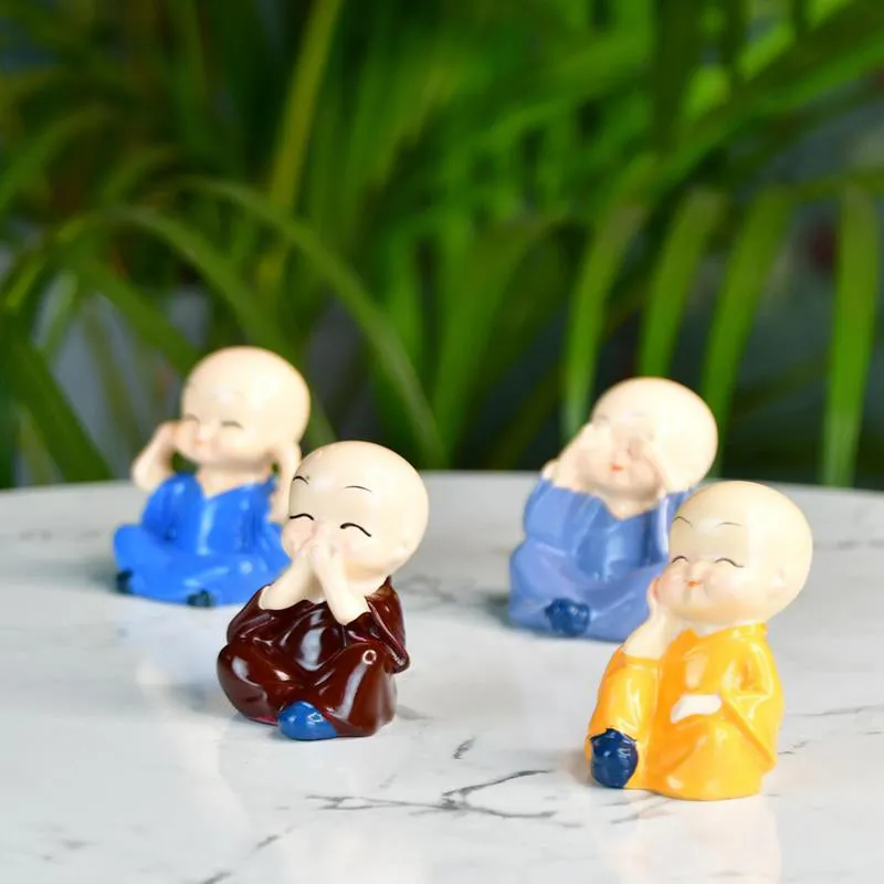 Little Laughing Buddha Showpiece - Multicolor media 1