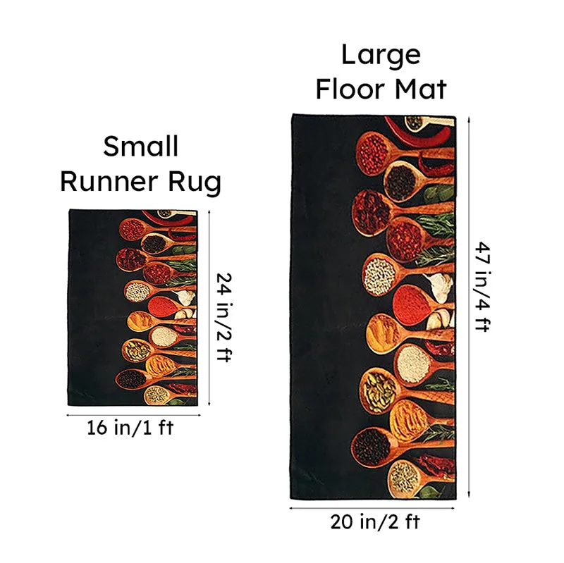 Spice Club Kitchen Nylon Runner Rug - Set Of Two media 9