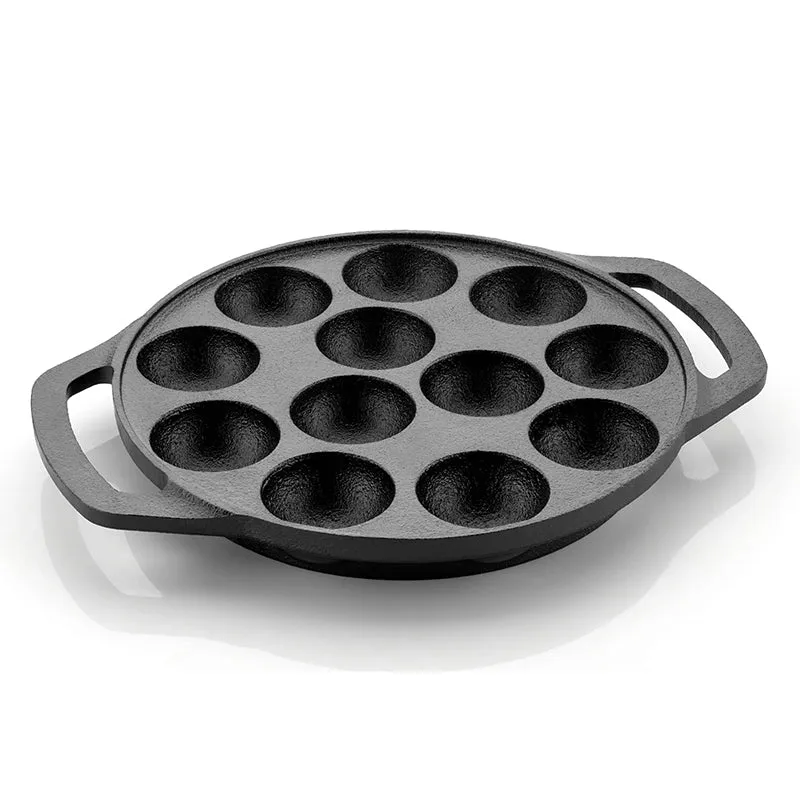 Nirlon Cast Iron Paniyaram Pan media 1