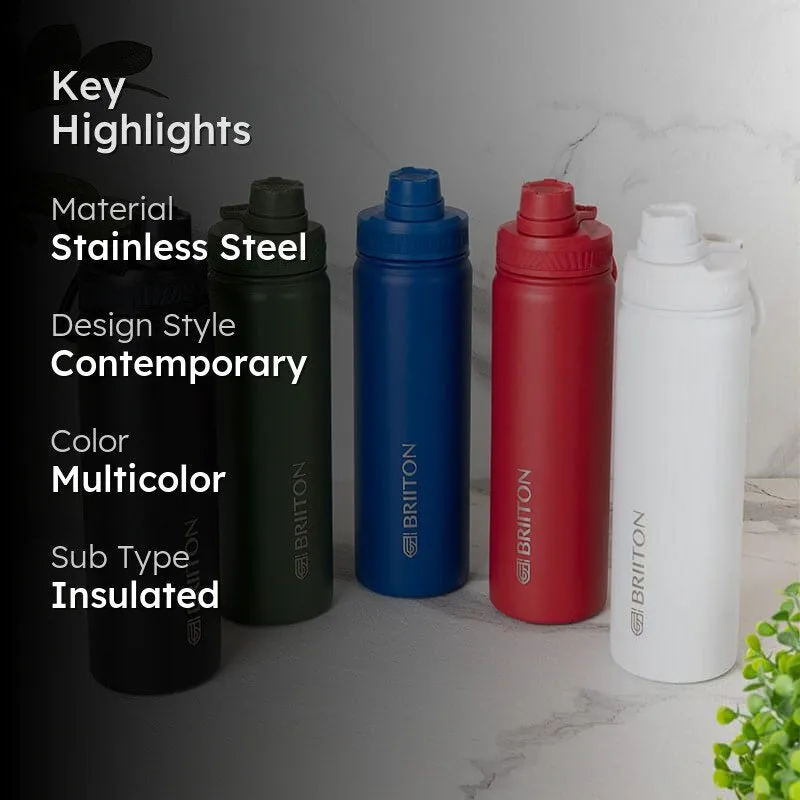 Drink Dazzle Hot & Cold Thermos Water Bottle (750 mL Each) - Set Of Five media 2