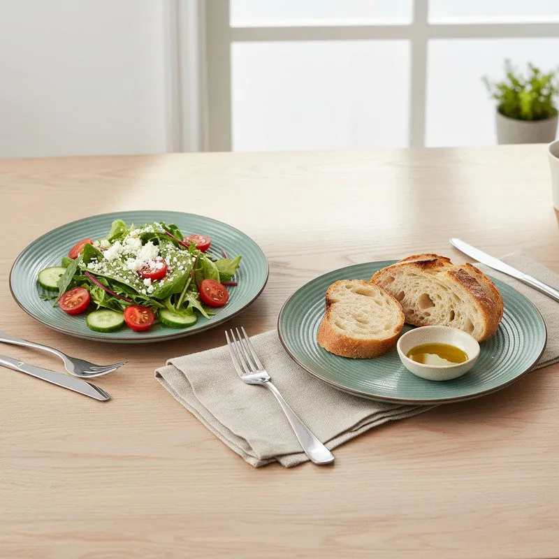 Ceramic Dinner Plates (Sage Green) - Set of Two media 1