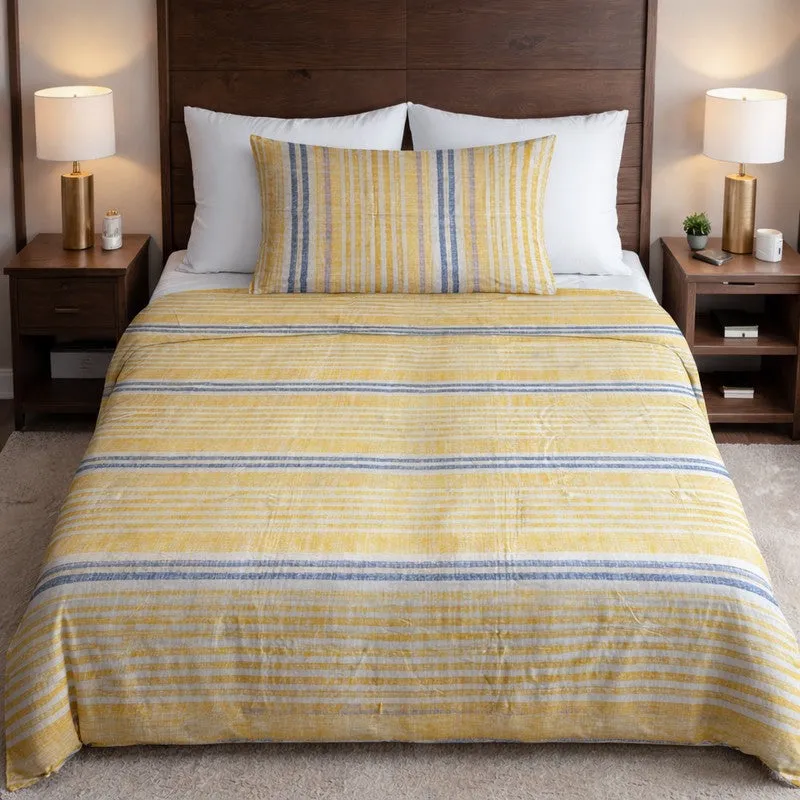 Simple Stripes Cotton Bedsheets - 400 TC media 1