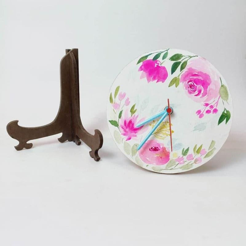 Magica Blossom Handpainted Table Clock media 5