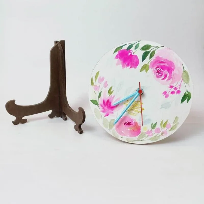 Magica Blossom Handpainted Table Clock media 5