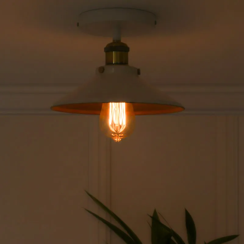 Cove Light Metal Ceiling Lamp - White media 1
