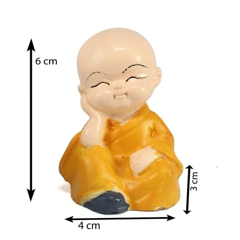 Baby Monk Showpiece - Set Of Four media 6