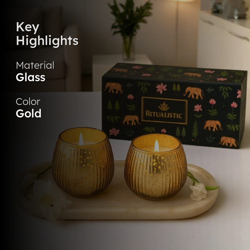 Pushpagandhi Soy Wax Scented Candle - Set Of Two media 2