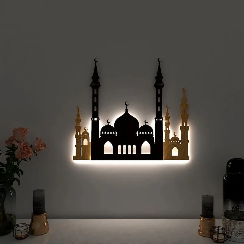 MahalAura Backlit MDF Wall Accent media 1