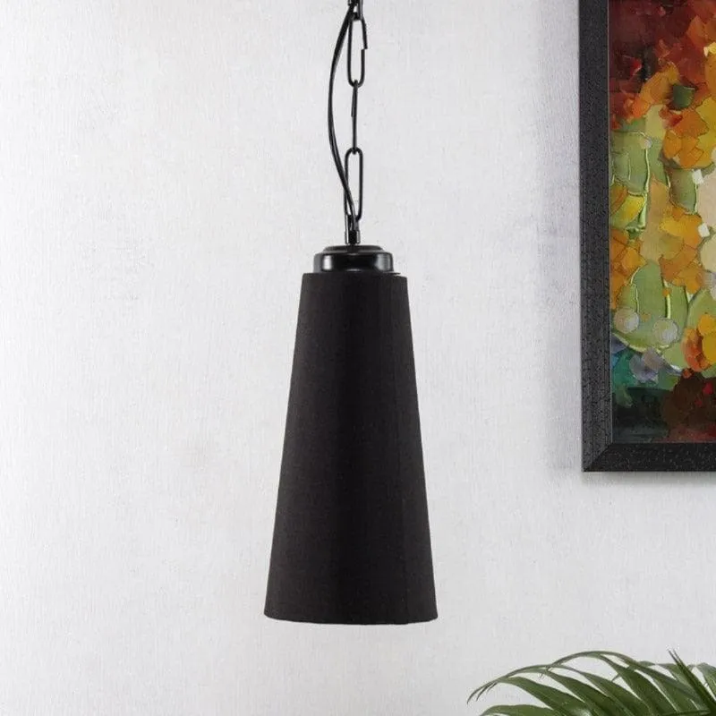 Nicia Fabric Ceiling Lamp - Black media 3