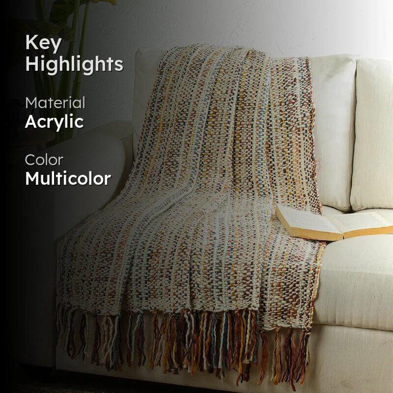 Vibrato Stripe Acrylic Throw media 2