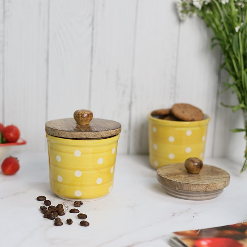 Silvero Ceramic Jar (Yellow) - 350 mL media 3