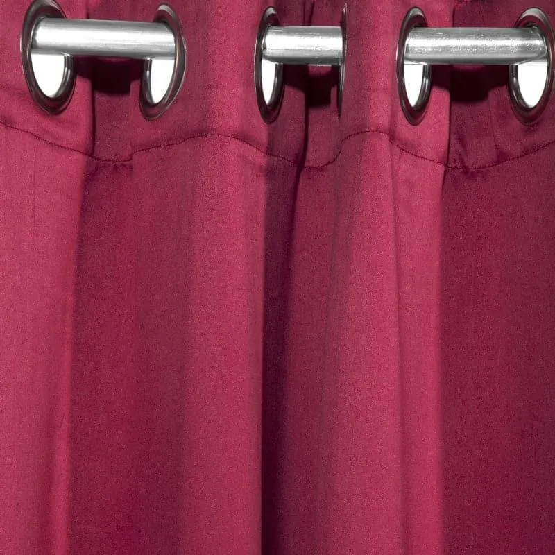 Arlo Solid Curtain - Maroon media 3