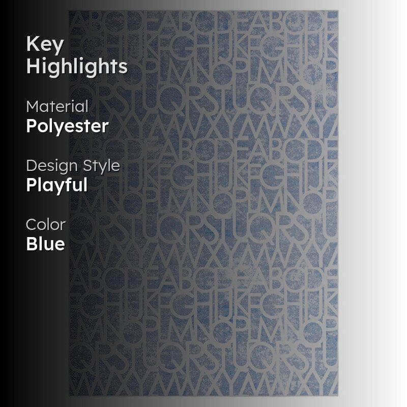 Alphabet Troop Carpet - Blue media 2
