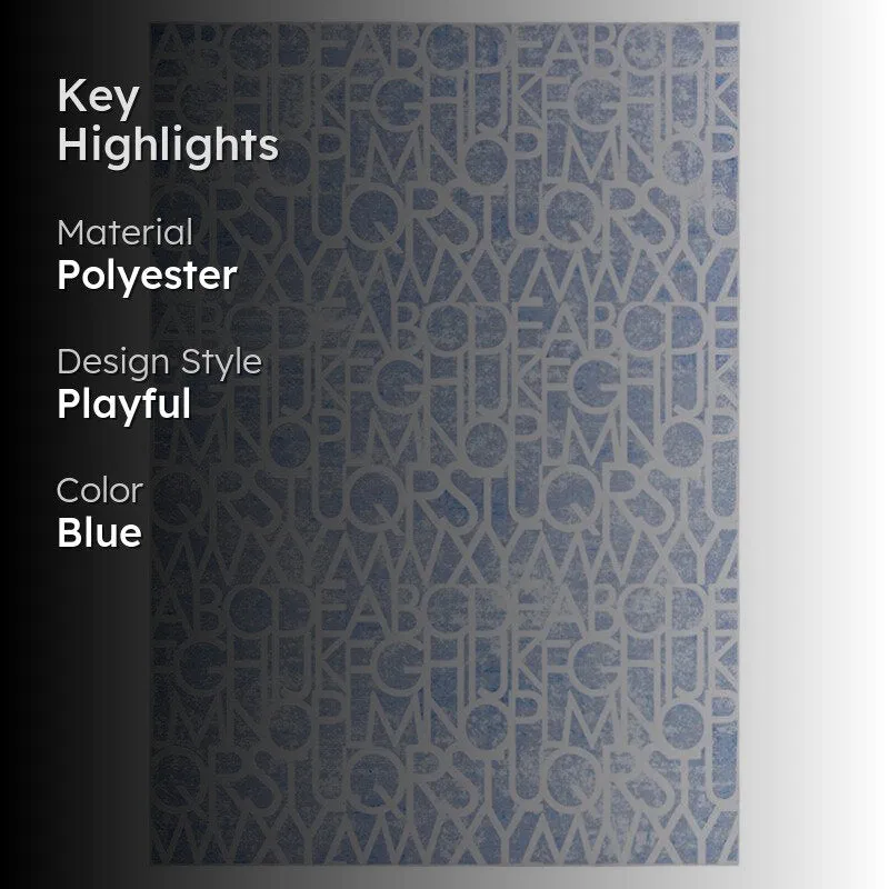 Alphabet Troop Carpet - Blue media 2