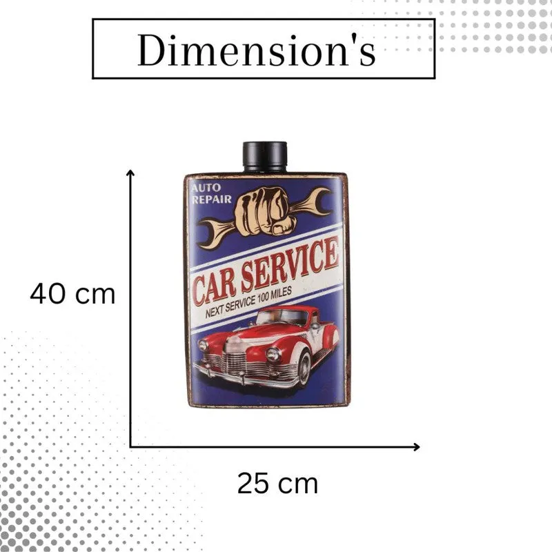 Car Service Whiskey Bottle Metal Wall Accent media 7