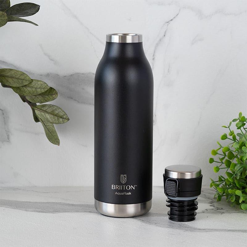 Pristine Sip Hot & Cold Thermos Water Bottle (Black & Blue, 750 mL Each) - Set Of Two media 3