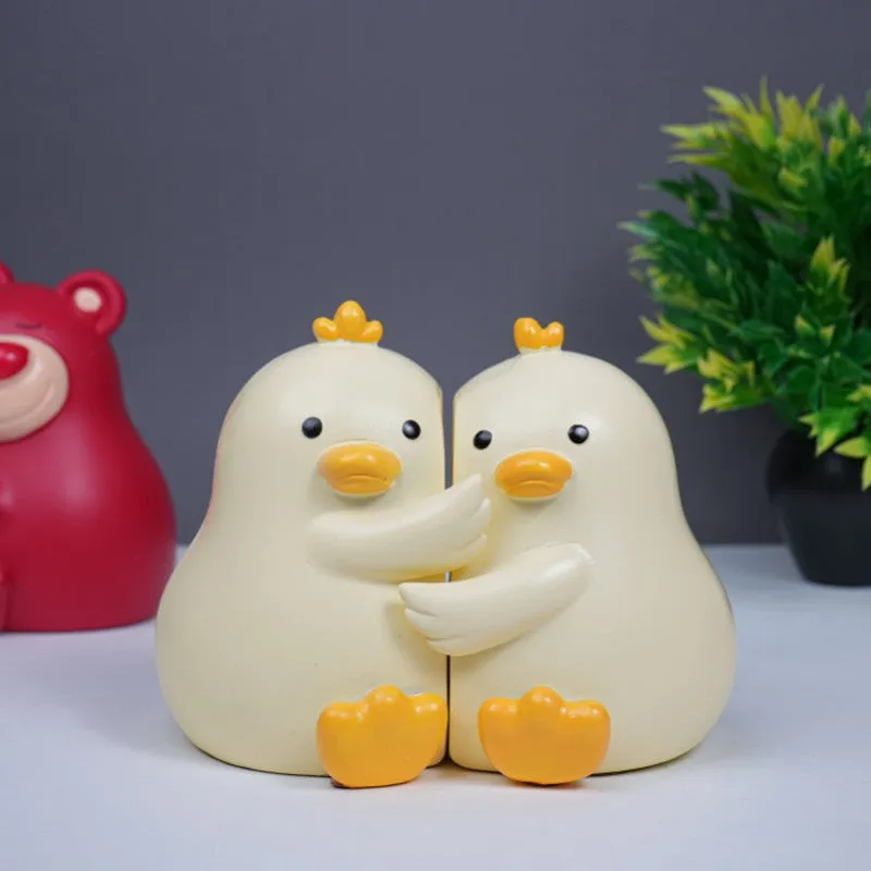 Snuggle Ducks Decor Showpiece - Yellow media 5