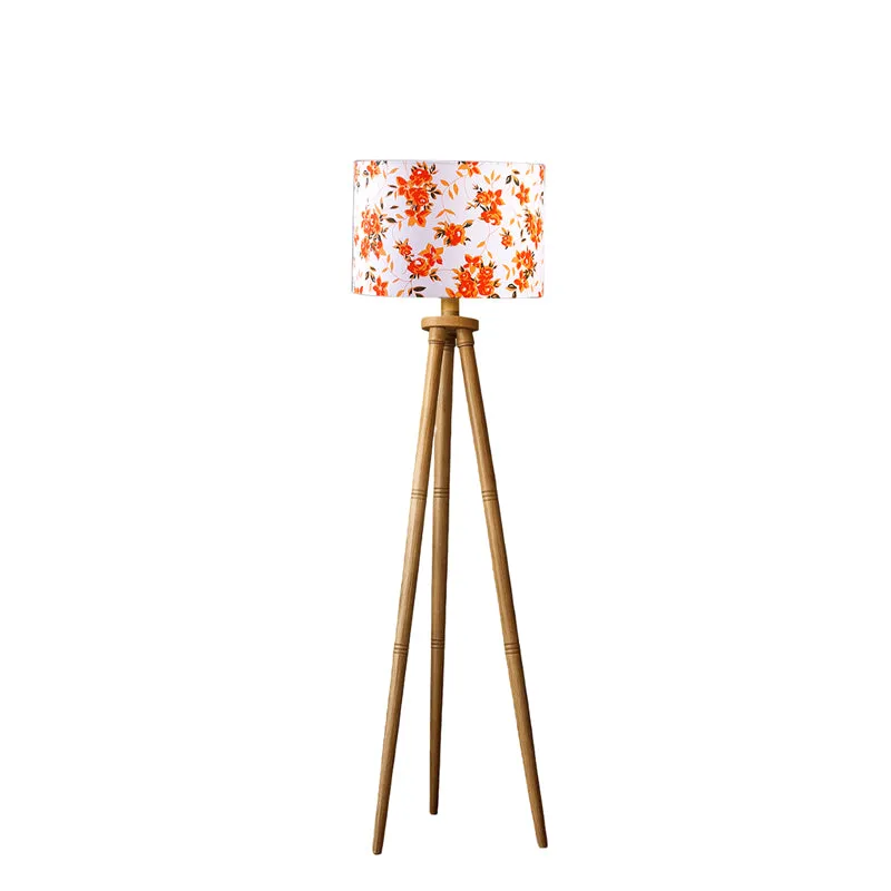 Fleur Tripod Floor Lamp - Orange media 3