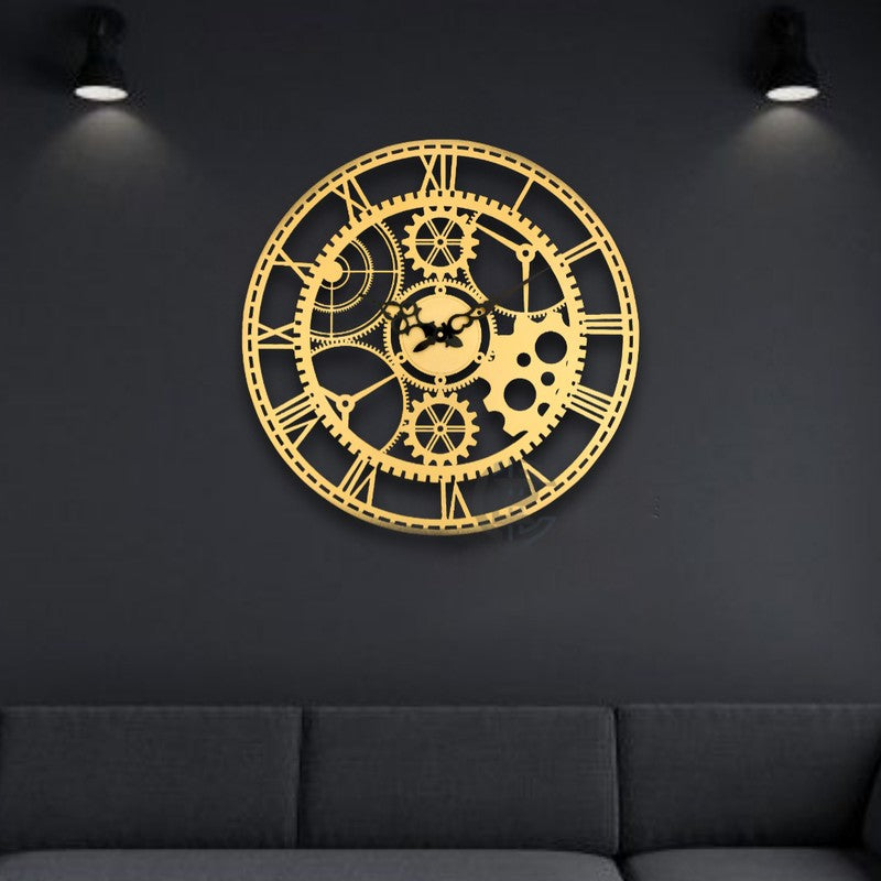 Switch Silent Wall Clock - Gold media 7