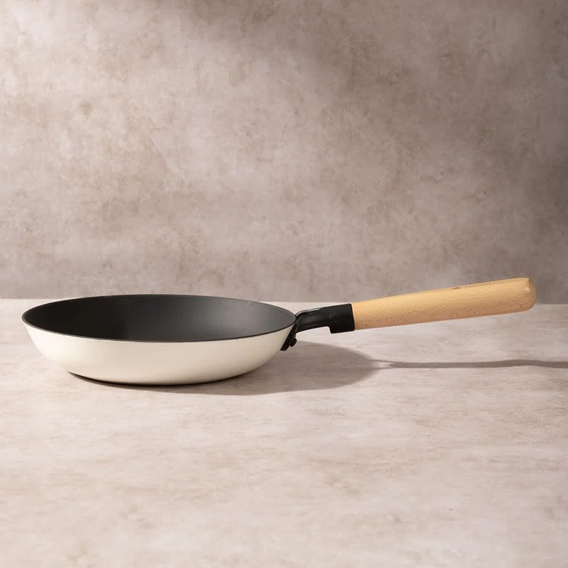 Cumin Co Enamel Cast Iron Frying Pan (White) - 1500 mL media 5