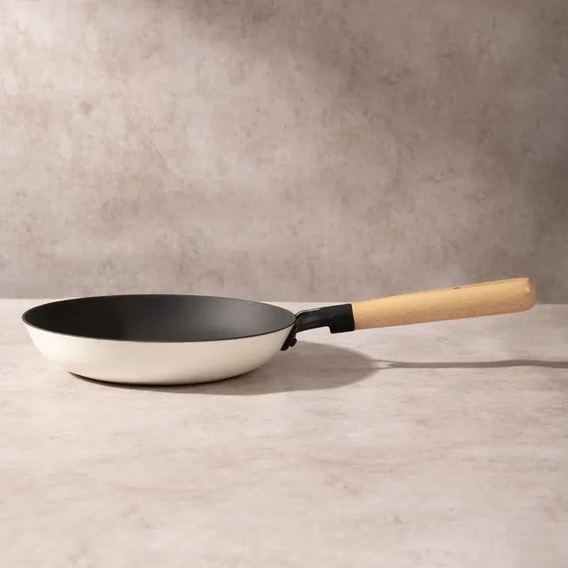 Cumin Co Enamel Cast Iron Frying Pan (White) - 1500 mL media 5