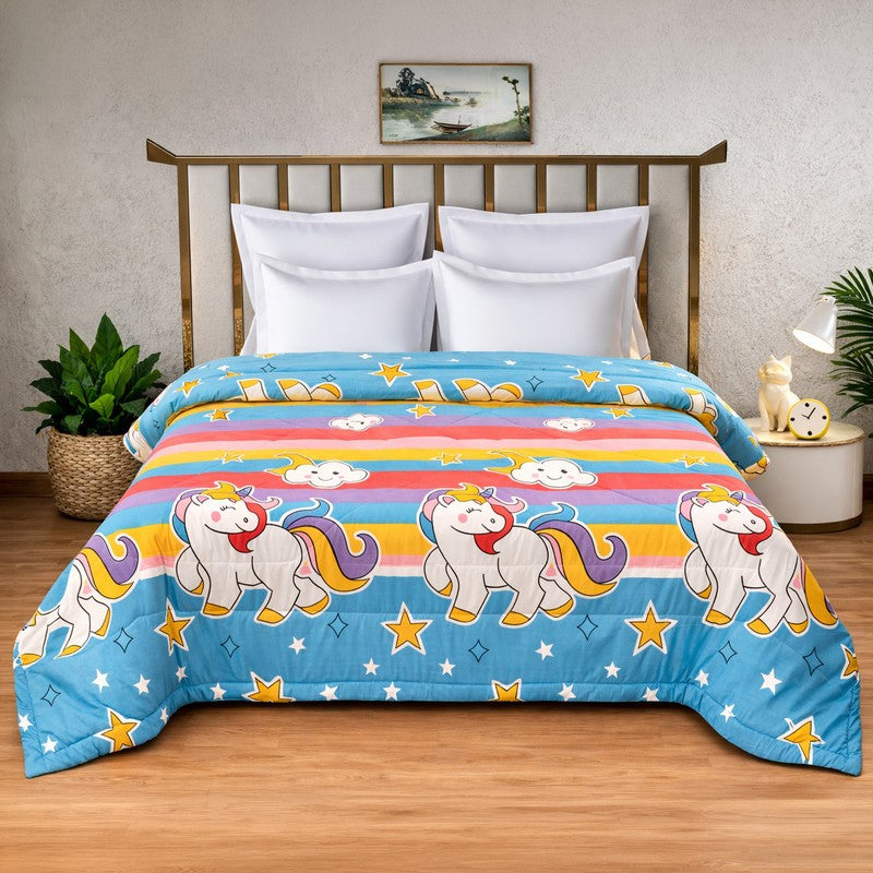 Magic Unicorn Microfiber Kids Comforters - 150 GSM