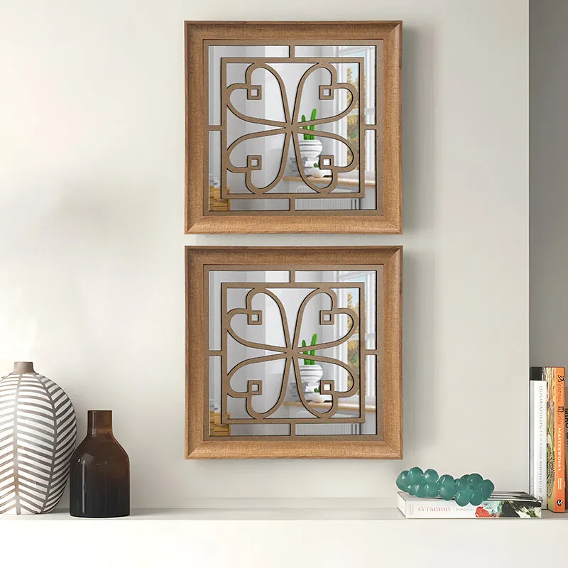 Flora Curve Decorative Wall Mirror - Set Of Two media 3