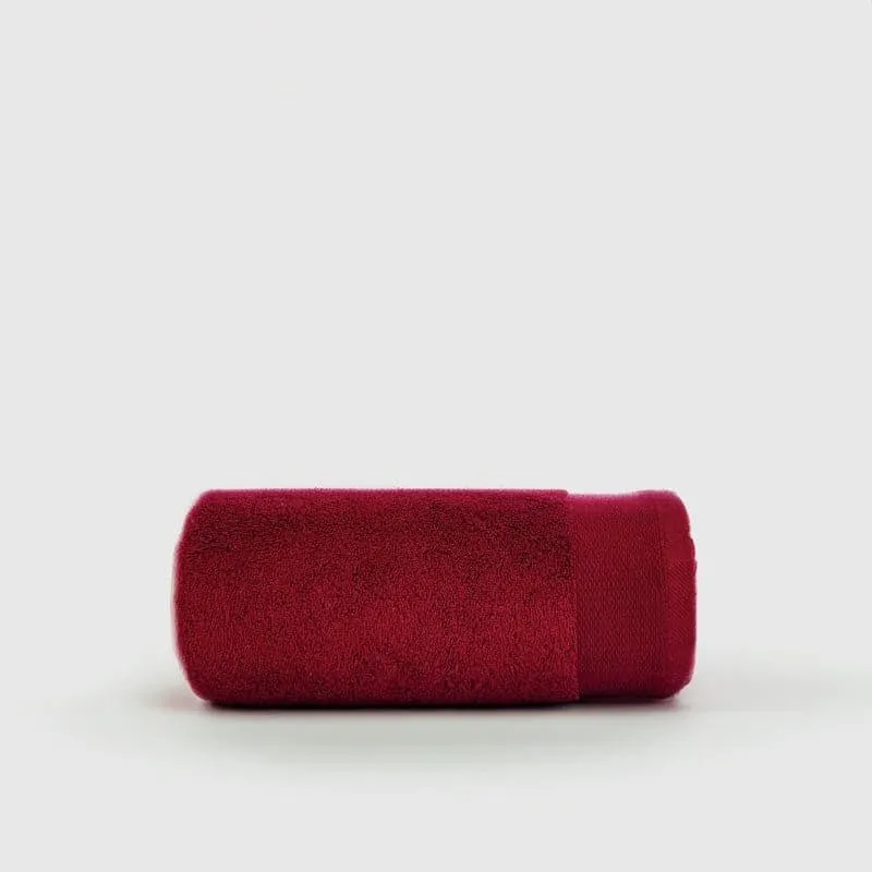 Micro Cotton Soft Serenity Solid Bath Towel - Red media 3
