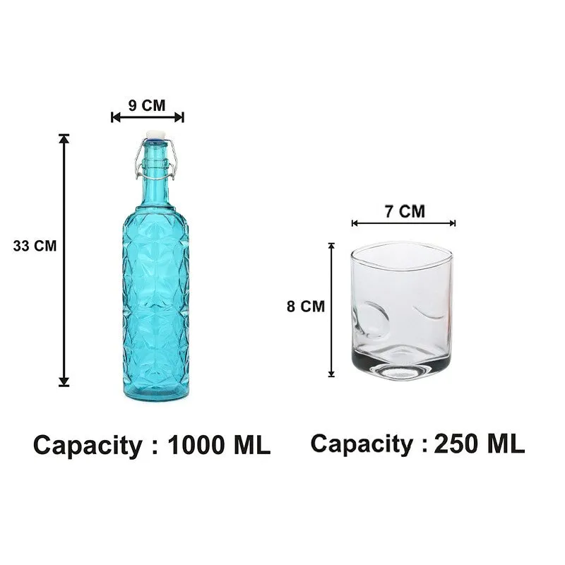 Rexo 1000 mL Water Bottle With 250 mL Glasses - Five Piece Set media 6