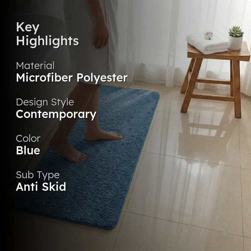 BathEase Anti Skid Runner Rug - Blue media 2