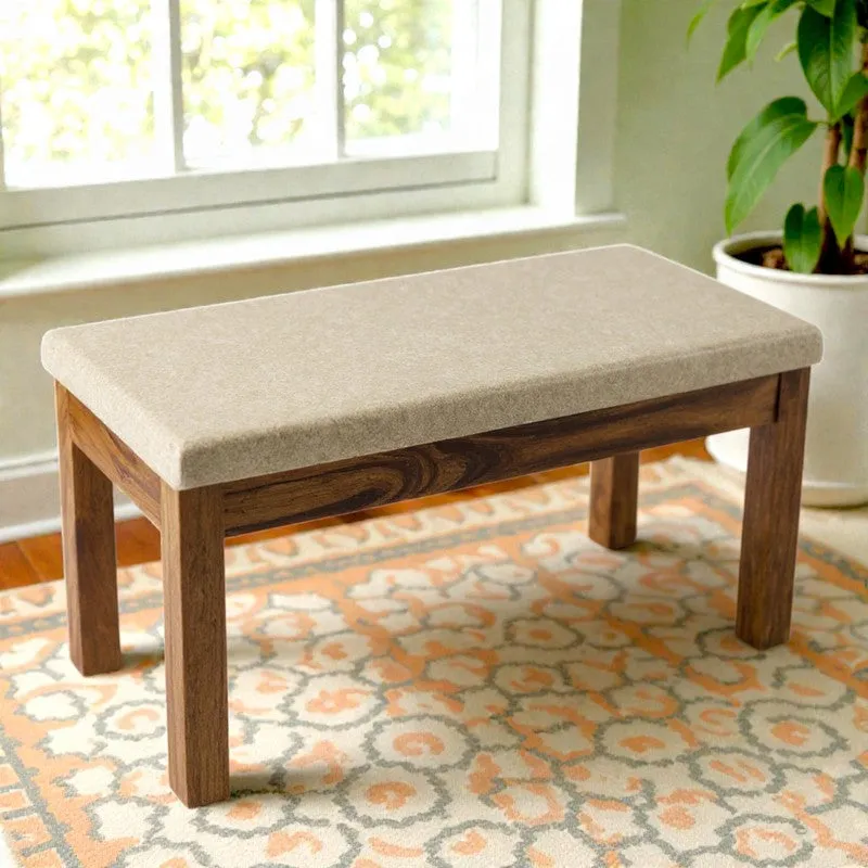 Fexon Sheesham Wooden Bench - Beige media 1