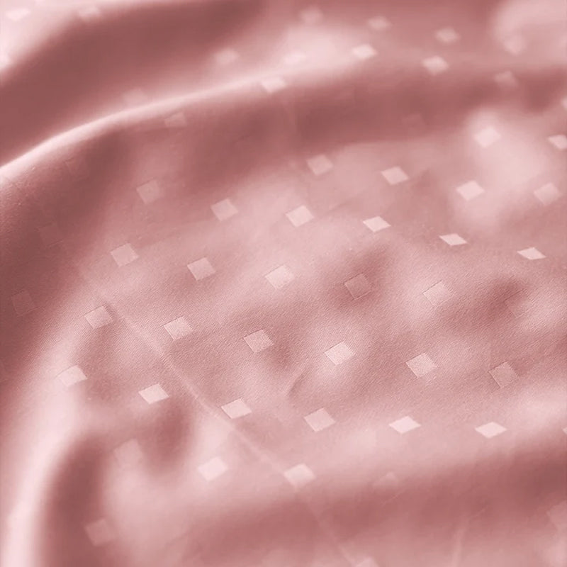 Swiss Dot Cotton Bedsheet (Cameo Rose) - 500 TC media 6