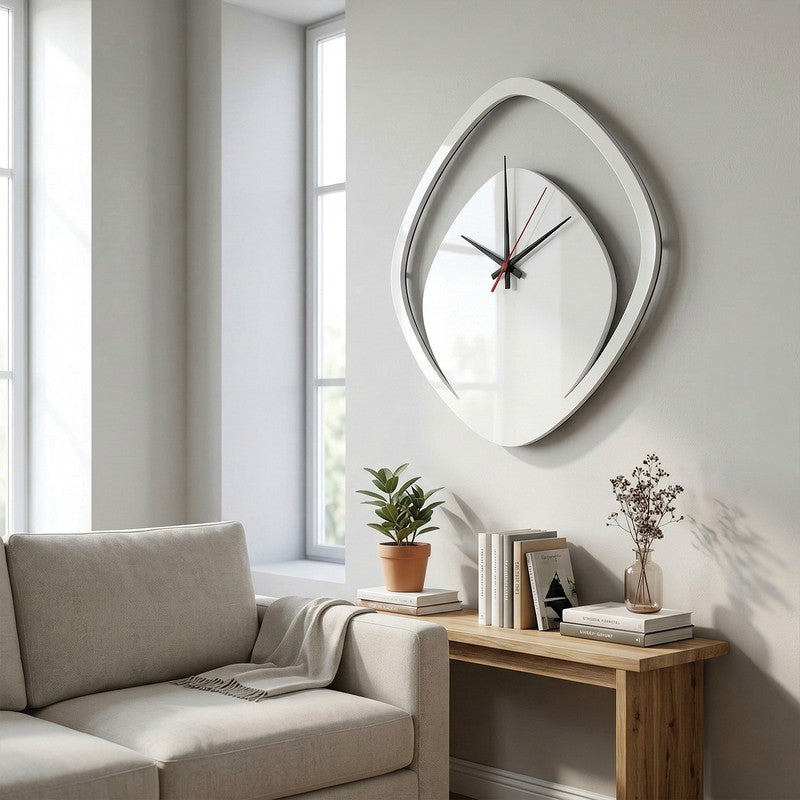 Boomera White MDF Wall Clock media 4